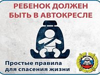 Госавтоинспекция Красноармейского района информирует жителей района о проведении профилактического мероприятия "Автокресло"