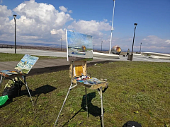 В Парке покорителей космоса развернулся первый "Космический пленэр"