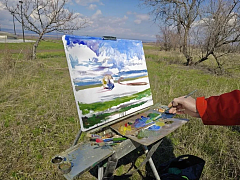 В Парке покорителей космоса развернулся первый "Космический пленэр"