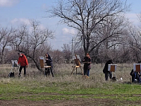 В Парке покорителей космоса развернулся первый "Космический пленэр"