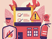 Алгоритм действий при обнаружении пожара